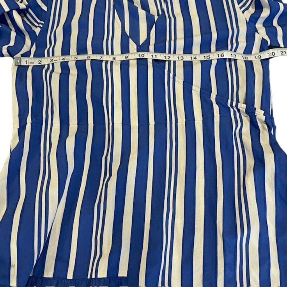 Chinti & Parker Striped Parasol Dress Oversized NO BELT Blue and White Size 6 - Picture 11 of 14